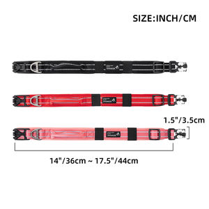 Collares de perro magnéticos de metal con logotipo personalizado, collares reflectantes de nailon de liberación rápida para perros, <span class=keywords><strong>Collar</strong></span> ajustable, suministros para mascotas - Product Image 2