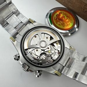 Montre de plongée classique de haute qualité à mouvement mécanique, boîtier en acier inoxydable, chronographe, résistance à l'eau 30 bars, luxe - Product Image 3