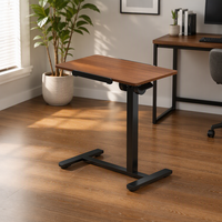 Bureau debout réglable en hauteur, table d'appoint mobile pour lit, bureau extensible, petite table de repas pour hôpital, structure métallique