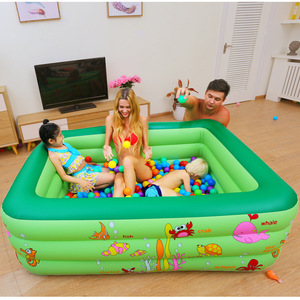 大人と子供のための大型プラスチック製折りたたみ式PVCインフレータブルスイミングプール（庭、屋内、屋外用） - Product Image 5