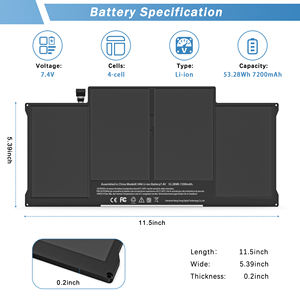 애플 A1496 내장 배터리 7200mAh 53 28Wh 정품 파워 모듈 30개입 박스 P5 T5 스크류드라이버 세트 포함 - Product Image 4