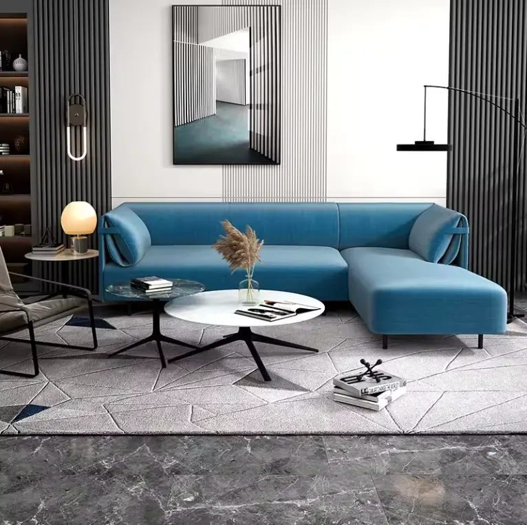 beliebtestes großes haus italienisches modernes design möbel modulares ledersofa-set l-form luxus geteilte couch wohnzimmer sofa