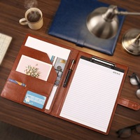 Porte-documents en cuir A4 personnalisé avec logo BOCE pour cadeaux d'affaires de bureau