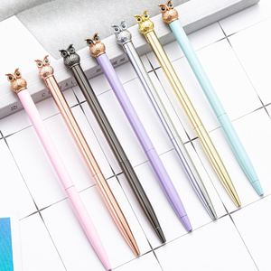 Novelty Styling Business Slim Metal Top Owl Ballpoint <b>Pen</b> With Custom Printed Logo Wholesale Student Gift - Product Image 5