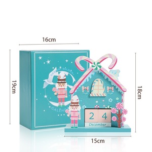 Calendario de Adviento de Madera Ecológico para Navidad, Adornos y Accesorios para Mesa de Noche, Color Madera Natural - Product Image 4