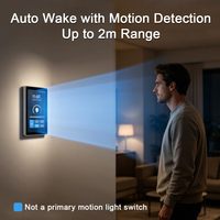 LANBON Tuya Smart Home LCD Touch Panel 1 Gang Smart Dimmer Wall Light Switch Tuya WiFi Zigbee Compatible avec Alexa Google Home