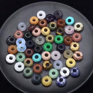 Vente en gros de perles en pierre naturelle de haute qualité, 8*14 mm, trou de 5 mm, perles à gros trous, perles en vrac pour la fabrication de bijoux fantaisie DIY - Product Image 3