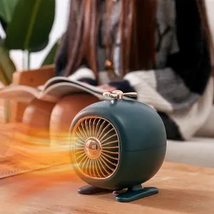 2023 nóng bán hot không khí ấm áp PTC gốm 400 Watt bảng điện xách tay tay và chân đầy màu sắc mini fan hâm mộ nóng