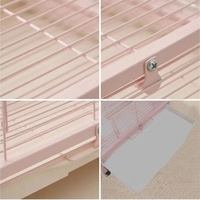 Cage à oiseaux en métal durable à grand espace, exportée d'usine, avec plateau en plastique et cadre en fer, pour l'élevage de perruches et de perroquets, utilisation intérieure/extérieure