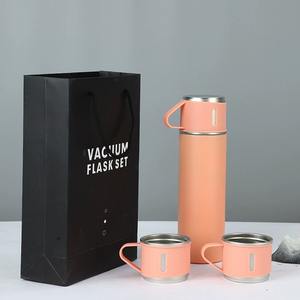Premium 3pc Coffret Cadeau En Acier Inoxydable Double Paroi Isolé Sous Vide <span class=keywords><strong>Thermos</strong></span> Flacon 500ML Sans BPA Étanche Sport Bouteille D'eau - Product Image 5
