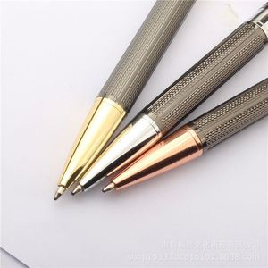 Knurled Anti-Slip Grip Twist Metal <b>Ballpoint</b> <b>Pen</b>, Multi Electroplated Trim Luxury Executive Signature <b>Pen</b> Custom Logo - Product Image 3