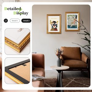Designs Wholesale Cheap Gold Carved Plastic Photo <b>Frame</b> - 4x6 5x7 8x10 Inch <b>A5</b> A4 A3 Elegant PS Picture <b>Frame</b> for Home & Wall - Product Image 2