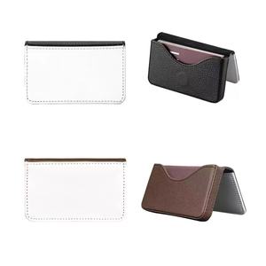 Porte-cartes <span class=keywords><strong>de</strong></span> <span class=keywords><strong>visite</strong></span> en toile en cuir PU personnalisé par sublimation avec intérieur floqué porte-cartes nominatives personnalisé par impression à chaud - Product Image 2