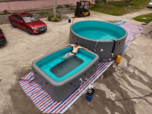 Bar <span class=keywords><strong>de</strong></span> <span class=keywords><strong>piscine</strong></span> gonflable avec sièges pour événements en plein air et terrasses - Product Image 3