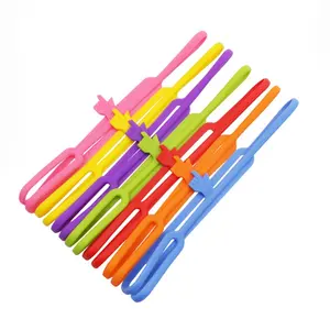 Multifunction Silicone Finger Pointer Bookmark Elastic Book Mark Strap