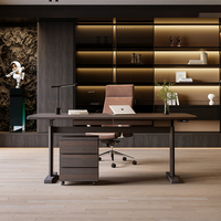 Tables de bureau multifonctionnelles sur mesure, bureau ergonomique à hauteur réglable, design moderne, bureau en bois massif