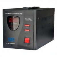 Régulateur de tension automatique KEBO RTB 2000VA, monophasé, type relais, stabilisateur, affichage LED, efficacité 98%, matériau PC, pour la maison