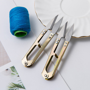 U-shaped Shears Stainless Steel Small <b>Thread</b> Trimmers For Home Sewing Craft Use - Product Image 1