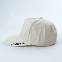 Casquette de baseball personnalisée à 5 panneaux avec logo brodé sur la visière, casquettes de baseball à visière incurvée