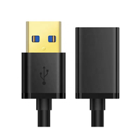 Kabel Ekstensi USB 3.0 5Gbps Berkualitas Tinggi dari Pabrik Shenzhen, Tembaga Tanpa Isolasi, Male Female, 1m/1.5m/3m untuk Printer Komputer