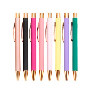 Оптовая продажа, новый Пользовательский логотип, стилус, Шариковая гелевая ручка с рекламой, роскошная Высококачественная алюминиевая металлическая шариковая ручка
