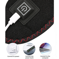Attelle chauffante réglable à trois vitesses pour poignet, alimentée par USB, doublure polaire, compresse chaude pour soulager la tendinite, support de poignet