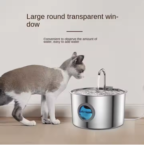 3.2l נירוסטה חתול מים מזרקת מים חתול עמיד usb מופעל עם משאבת שותקת במיוחד - Product Image 2