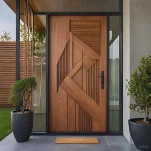 Moderne Französische Schwenk-Glastür aus Stahl und Fiberglas, Schmiedeeiserne Eingangstür für den Außenbereich - Product Image 3