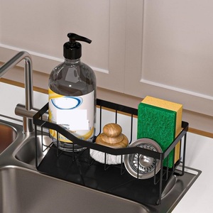 <span class=keywords><strong>Porte</strong></span>-éponge en acier inoxydable YOTO pour savon à vaisselle de vidange de cuisine pour évier de comptoir avec plateau de vidange automatique - Product Image 2