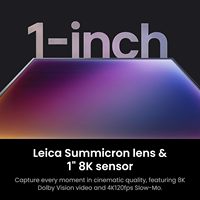 Insta360 Luna Ultra: Fotocamera Vlogging 8K con Doppia Lente Leica, Zoom 12x, Sensore da 1'', Touchscreen da 2'', Triplo Chip AI, Gimbal Tascabile