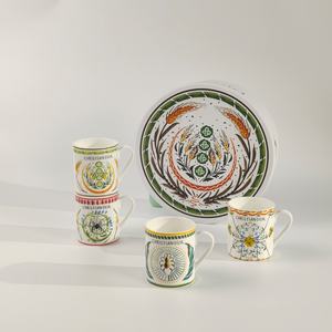 Mug en céramique Mosh pour café, eau, lait avec couvercle, pour le bureau, la maison, le bureau, cadeau de fête féerique - Product Image 1