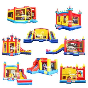 Kids jumping castle inflatable bouncer slide commercial bounce house water slide for sale