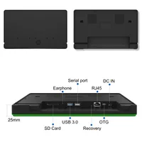 Tablette murale 10,1 pouces RK3568 PoE pour la reconnaissance faciale IA et le contrôle des présences, avec LED RGB programmables et SDK pour développement personnalisé