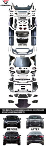 Kit Completo de Carrocería FW Factory, Parachoques Delantero y Trasero, Rejilla, Guardabarros, Capó, Faros para BENZ Clase S W222 2014-2020, Actualización a W223 2024 <span class=keywords><strong>Maybach</strong></span> - Product Image 6