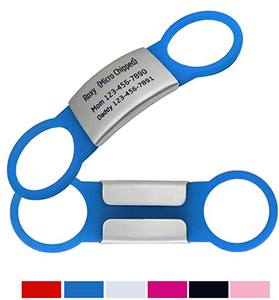 Sang Trọng Đơn Giản Cổ Điển Bền Không Thấm Nước Thép Không Gỉ Lập Trình Silicone Dog Thẻ Độc Đáo Mã <span class=keywords><strong>QR</strong></span> <span class=keywords><strong>Pet</strong></span> ID Theo Dõi <span class=keywords><strong>Tag</strong></span> - Product Image 5