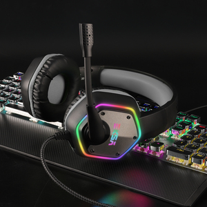 EKSA E1000 7.1-Casque de jeu virtuel Surround RGB avec micro ANC Super Bass pour <span class=keywords><strong>PC</strong></span> PS5 Gris Vert - Product Image 6