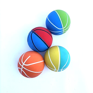 Pelota de Goma Elástica Hueca Azul de 6 cm, Producto de Goma Elástica para Descompresión - Product Image 3