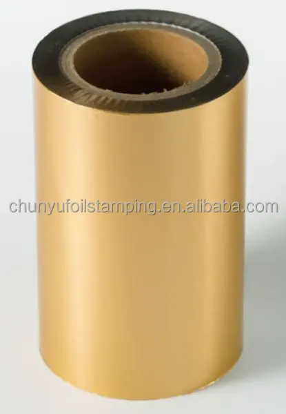Golden China Wholesale Heat Transfer Foil Hot Stamping Film For coated or uncoated paper