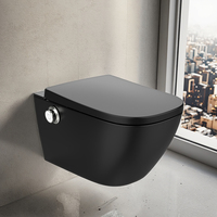 Toilette intelligente carrée noire mate de fabrication d'articles sanitaires haut de gamme de Xiamen