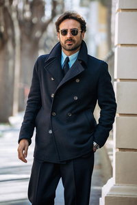 Nuovo Cappotto Lungo Invernale da <span class=keywords><strong>Uomo</strong></span> Taglie Forti, Giacca in Lana Stile Retrò Business da Gentiluomo, di Alta Qualità, Taglia XL, Imbottito a Doppio Petto - Product Image 6