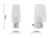 Stop Kontak Dinding Otomatis Sensor Siang Malam Lampu Malam Otomatis Desain Tradisional Untuk Hotel Warna Putih Hangat