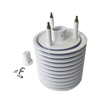 Capteur météo sans fil tout-en-un avec abri de protection contre les rayonnements solaires multi-plaques en plastique ABS étanche pour extérieur 44/61/105/125mm