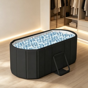Baignoire à glace gonflable robuste, idéale pour se détendre en extérieur sur le toit d'une villa et soulager la fatigue après l'effort. - Product Image 1