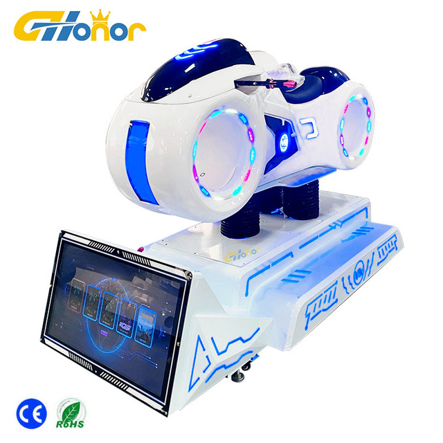 Amusement Park 9D Virtual Reality Racing Moto Game Machine Driving Simulator Racing Car VR Simulator
