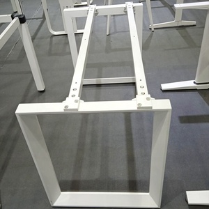 <span class=keywords><strong>BERSON</strong></span>-mesas de lectura para ordenador de oficina, patas de mesa de acero, Cara de cara, marco de 4 asientos, baratas - Product Image 5