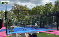 Cancha de Pádel Panorámica Resistente con Opciones de Personalización de Color para Deportes al Aire Libre y Proyectos Comerciales