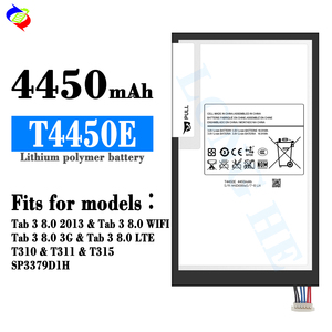 Batterie pour <span class=keywords><strong>samsung</strong></span> <span class=keywords><strong>Galaxy</strong></span> <span class=keywords><strong>Tab3</strong></span> T310 T311/ T315 SP3379D1H <span class=keywords><strong>TAB3</strong></span>-8.0 T4450E 4450mAh batterie Au Lithium - Product Image 2