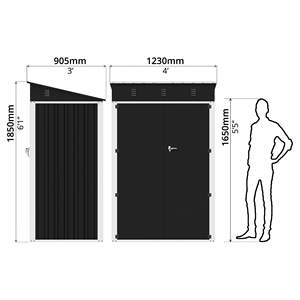 <span class=keywords><strong>Abri</strong></span> de <span class=keywords><strong>jardin</strong></span> en acier galvanisé <span class=keywords><strong>4X3</strong></span> pieds <span class=keywords><strong>Abri</strong></span> de rangement extérieur avec doubles portes |   Fabricant - Product Image 3