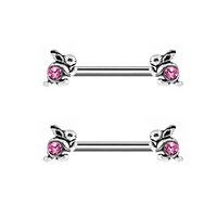 Chaîne en or heartth en acier inoxydable pour femme, Piercing de mamelon en acier inoxydable pour homme, bijoux de corps