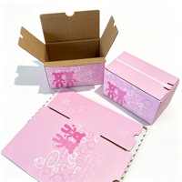 Boîtes d'expédition en carton ondulé recyclables personnalisées avec gaufrage, écologiques, biodégradables, haut de gamme, avec bande de fermeture éclair et bande de déchirement